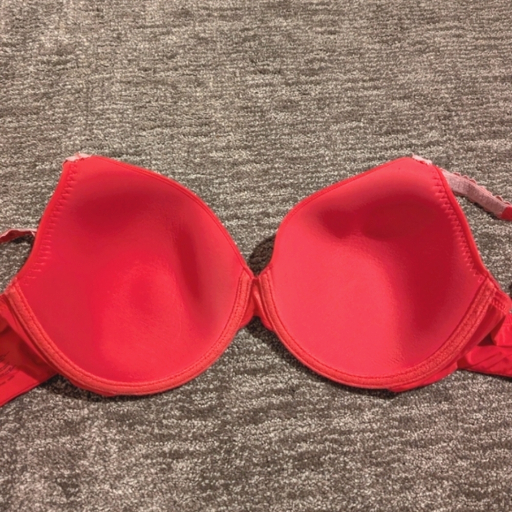 Natori Hot Pink Lace Strap Lined Underwire Bra 36DD - Picture 6 of 9